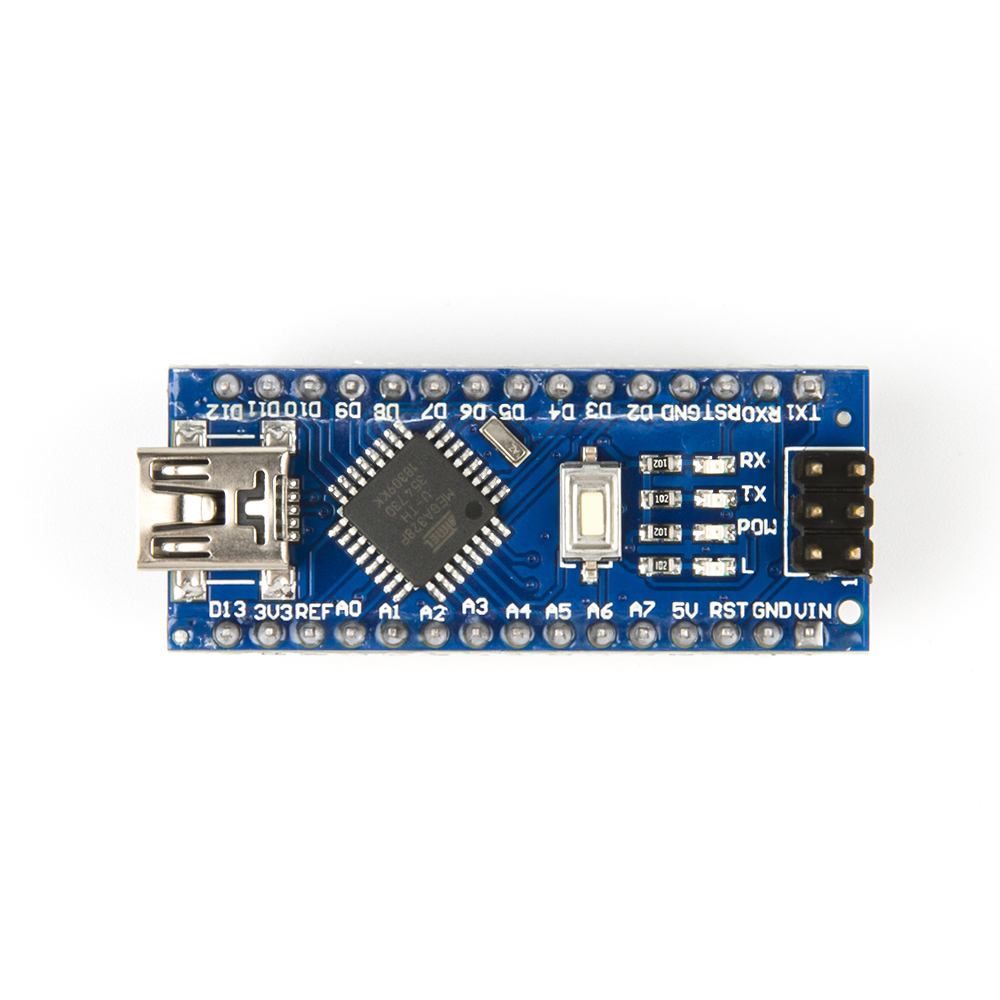 Контроллер Arduino Nano V3.0 CH340 Atmega328P-AU, с кабелем